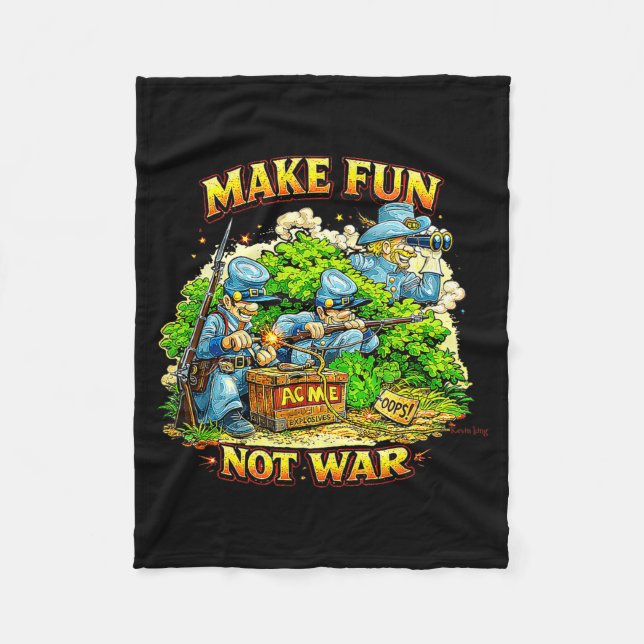 Fun Civil War Gift  Fleece Blanket (Front)