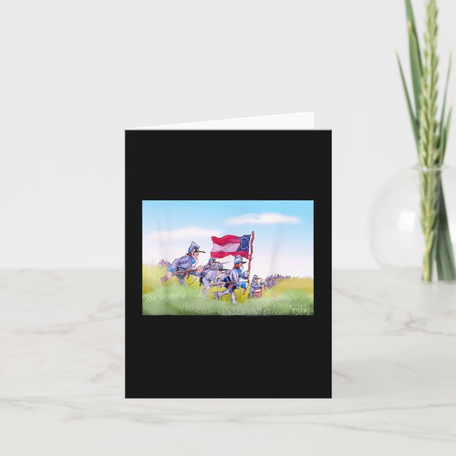 Fun Civil War Picketts Charge  Card (Front)