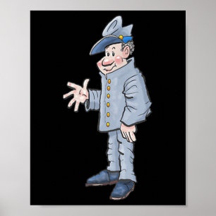 Fun Civil War Soldier Of The South Poster
