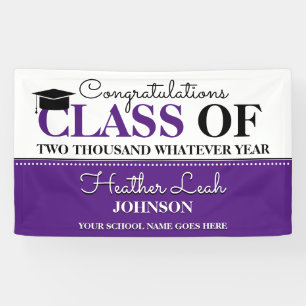 Fun Class Year Congratulations Graduate Banner