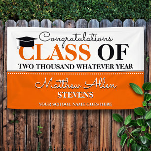 Fun Class Year Congratulations Graduate Banner
