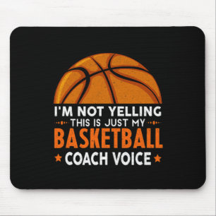 Fun Coach Basketball Lover Mouse Pad