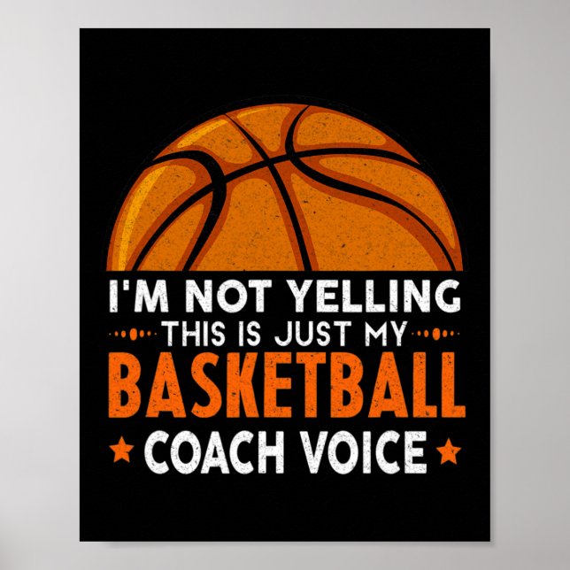 Fun Coach  Basketball Lover Poster (Front)