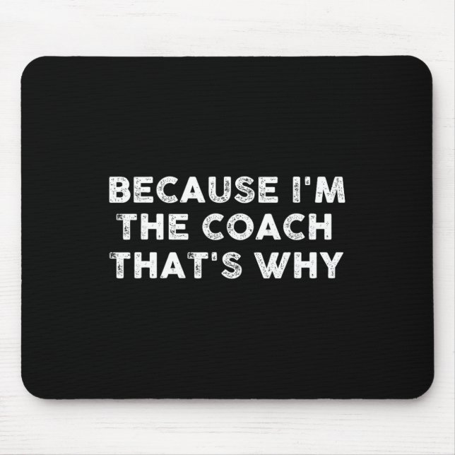 Fun Coach Sports Football Basketball Soccer Hockey Mouse Pad (Front)