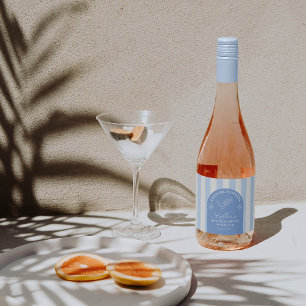 Fun Coastal Cowgirl Bachelorette Party Favour Sparkling Wine Label