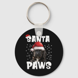 Fun Cockapoo Christmas Lights Tree Dog Lover Xmas  Key Ring