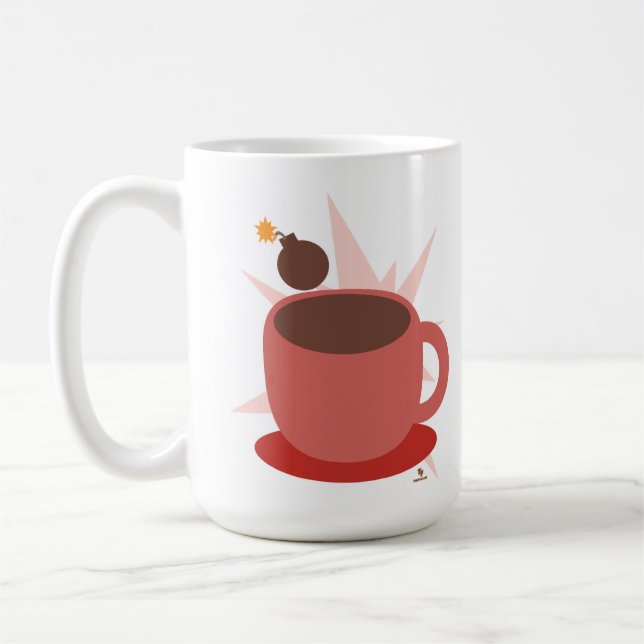  Fun Cocoa Bomb Drink Fun Hot Chocolate Art  Coffee Mug (Left)