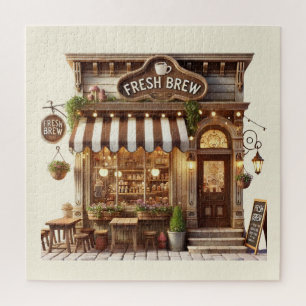 Fun coffee shop lovers jigsaw puzzle