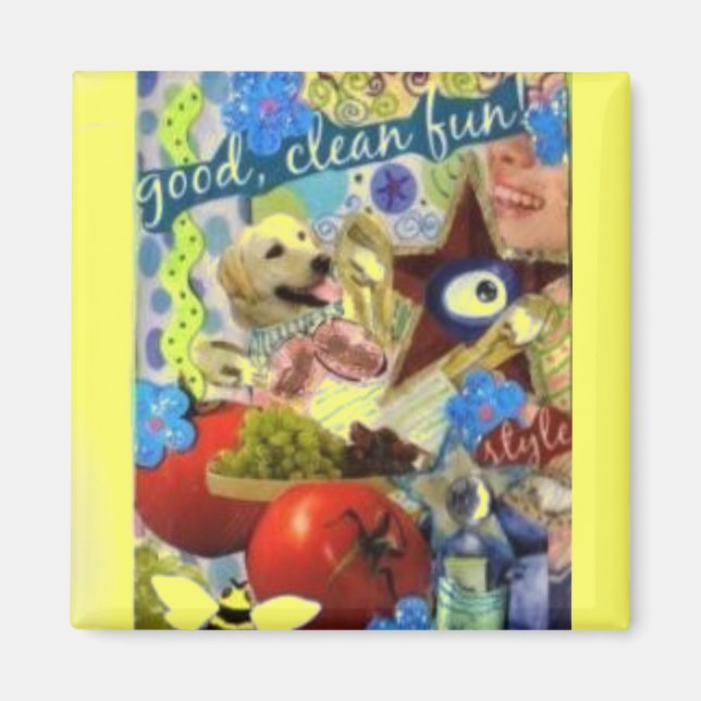 fun collage Magnet (Front)