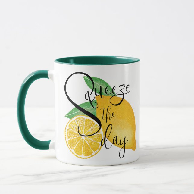 Fun College Student Squeeze The Day Mug (Left)