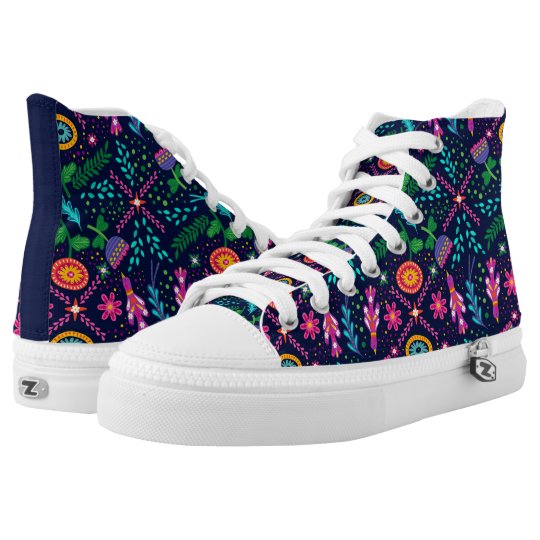 floral high tops