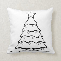 Fun Colour Me Christmas Tree Crafty Cushion