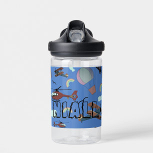 Fun Colourful Aviation  Water Bottle