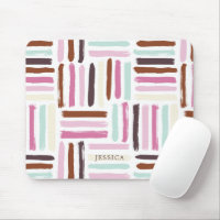 Fun Colourful Brush Strokes Pattern