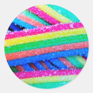 Fun Colourful Candy Classic Round Sticker