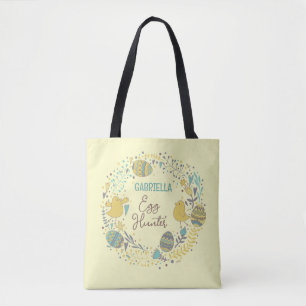 Fun Colourful Cheerful Easter Egg Hunt Tote Bag
