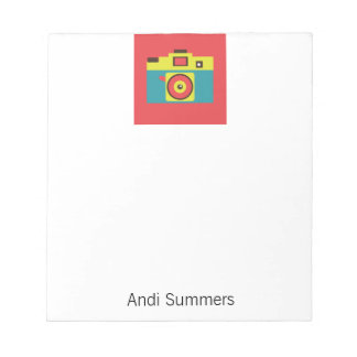 Fun Colourful CMYK Lomo Camera Photographer Notepad