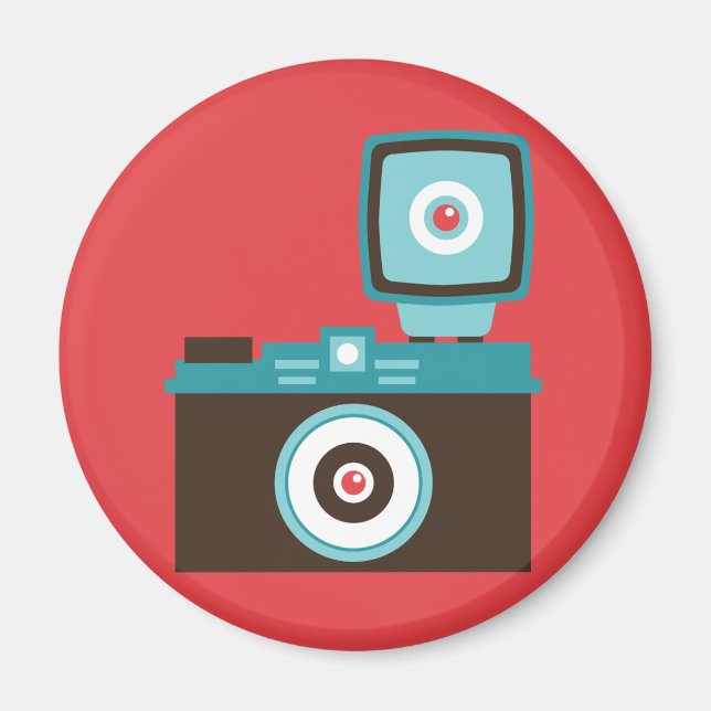 Fun Colourful Diana Lomo Camera Photographer Magnet (Front)