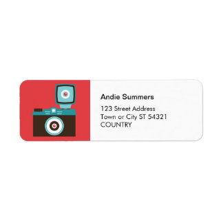 Fun Colourful Diana Lomo Camera Photographer Return Address Label