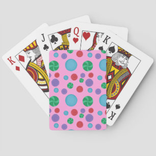 Fun Colourful Dimensional Polka Dots Playing Cards