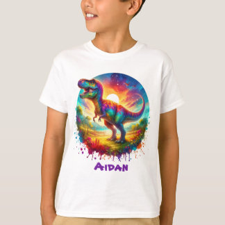 Fun Colourful Dinosaur T-Shirt