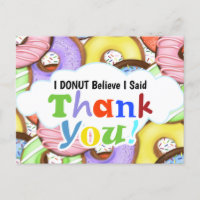 Fun Colourful Doughnuts Thank You