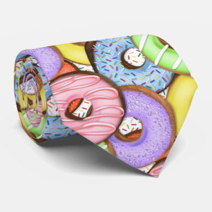 Fun Colourful Doughnuts Tie
