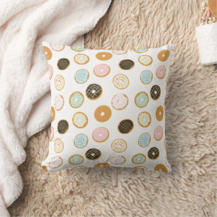 Fun Colourful Doughnuts with Frosting Cushion