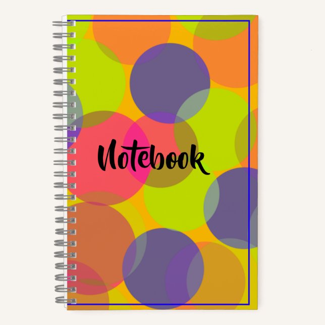 Fun colourful eraser. notebook (Front)