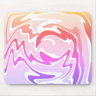 Fun Colourful Liquid Swirl  Mouse Pad