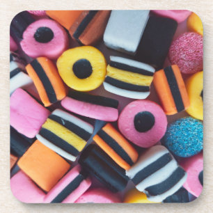 Fun, Colourful, Liquorice Allsorts Coaster