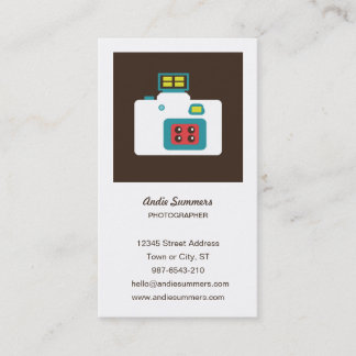 Fun Colourful Lomo Action S Camera Photographer Business Card