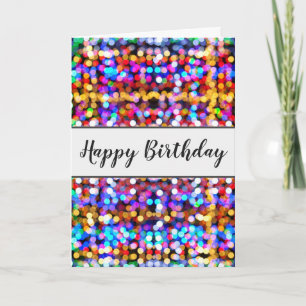 Fun Colourful Modern Birthday Card