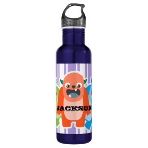 Fun Colourful Monsters Personalised Kids 710 Ml Water Bottle