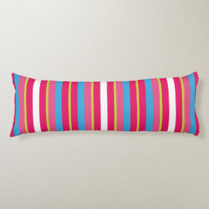 Fun Colourful Multi Stripes Body Cushion