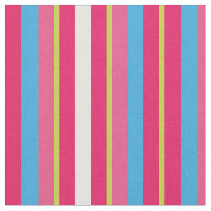 Fun Colourful Multi Stripes Fabric