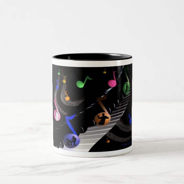 Fun Colourful Musical Mug (Center)
