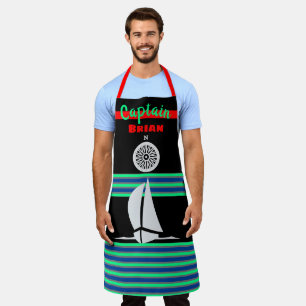 Fun Colourful Nautical Themed Apron