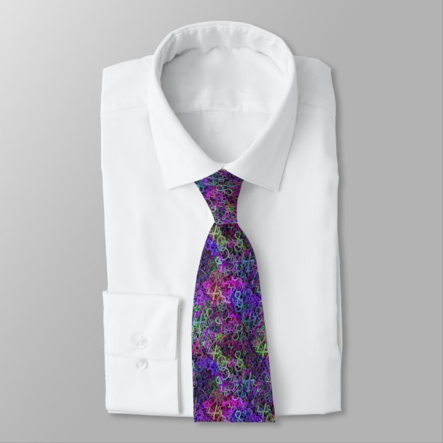Fun Colourful Numbers Tie (Tied)