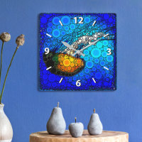 Fun, colourful, ocean jellyfish photo circle art