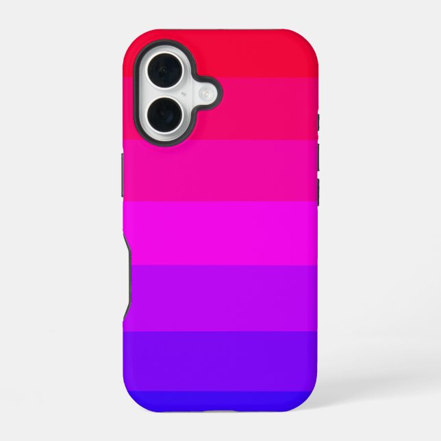 Fun Colourful Ombre Gradient  iPhone 16 Case (Back)