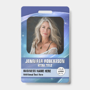 Fun Colourful Personalised Photo Employee Badge ID Badge