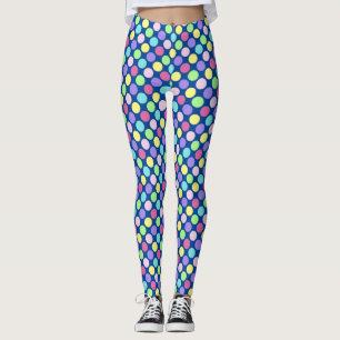 Fun Colourful Polka Dots Leggings