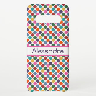 Fun, Colourful Polka Dots Samsung Galaxy Case