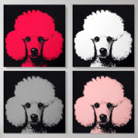 Fun & Colourful Pop Art Poodles Foam Core Photo Tile<br><div class="desc">Fun & Colourful Pop Art Poodles Photo Tile</div>