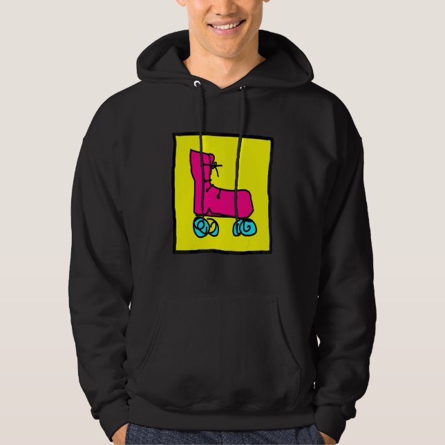 Fun Colourful Roller Skates Hoodie (Front)