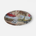 Fun Colourful Route 66 Collage Pattern