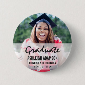 Fun Colourful Silhouettes | Graduation Party 6 Cm Round Badge