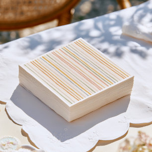 Fun Colourful Stripes Napkin