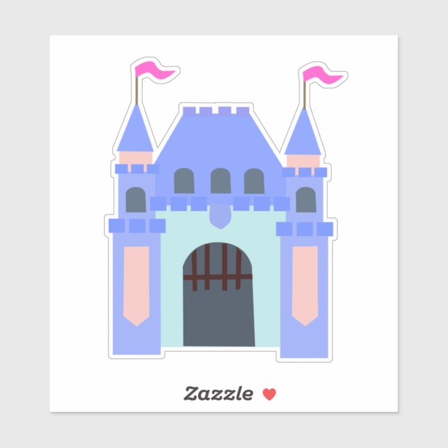 Fun Colourful Theme Park Style Castle (Sheet)